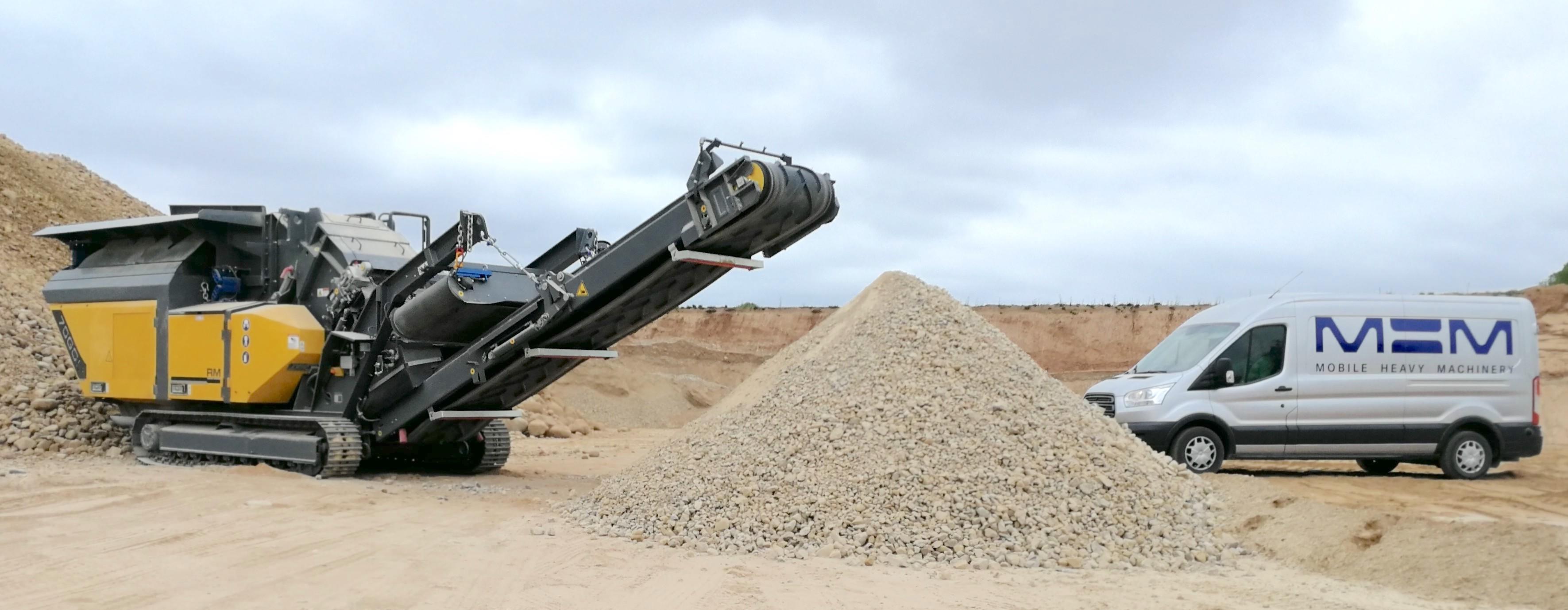 Naujas Rubble Master HMH 70GO! rotorinis trupintuvas